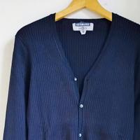 Cardigan blu a coste Taglia S/44 NUOVO