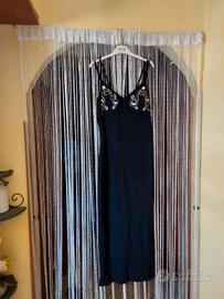 Abito lungo donna con coprispalle taglia 50
