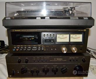 IMPIANTO STEREO VINTAGE TECHNICS AMPLI SU-8080