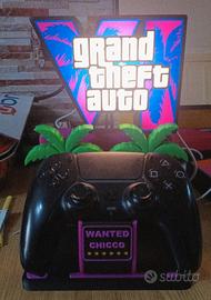 Lampada LED Porta Controller PS5 - GTA VI 