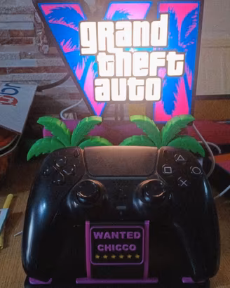 Lampada LED Porta Controller PS5 - GTA VI 