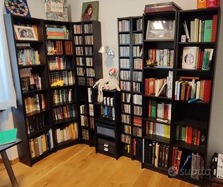 Libreria IKEA Billy marrone-nero