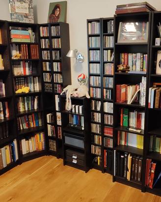 Libreria IKEA Billy marrone-nero