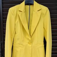 giacca sciancrata giallo limone donna