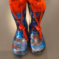 stivali impermeabili spider man 