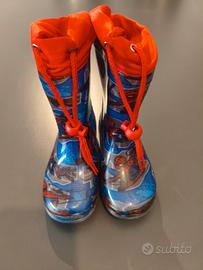 stivali impermeabili spider man 