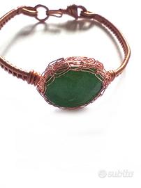 bracciale in rame realizzato a mano