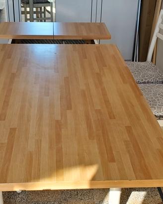 Tavolo e 4 sedie + Letto Matrimoniale doghe legno