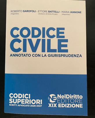 Codice civile annotato esame avvocato 2026/2027