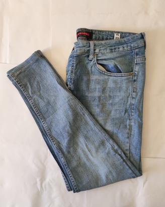 Jeans Prada Uomo W33 Denim Blu – Bottoni – Fondo S