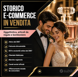 e-commerce avviato nel settore luxury e bomboniere