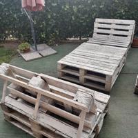 Arredo di bancali per giardino 