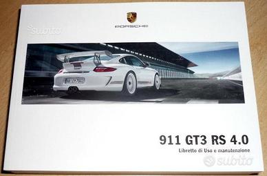 Porsche 911 GT3 RS 4.0 (997) libretto istruzioni