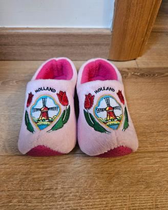 Pantofole rosa in peluche zoccoli ola desi 20-24