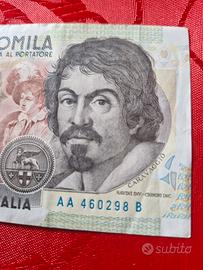  100000lire Caravaggio  Prima serie AA