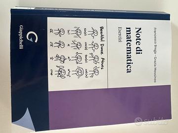 Libro NOTE DI MATEMATICA - ESERCIZI