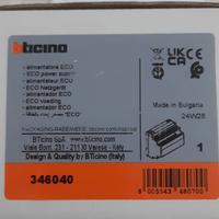 Alimentatore bticino 346040 per impianto citofonic