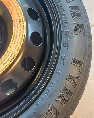 Ruotino di scorta Pirelli T125/80 R15 + cerchio