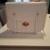 borsa Manila Grace bianca modello postina rigida