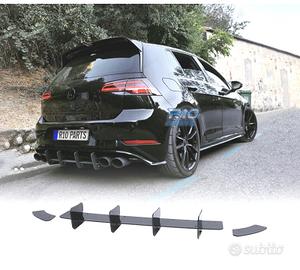 DIFFUSORE VOLKSWAGEN VW GOLF 7 7.5 GTI NERO LUCIDO