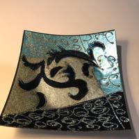 Piattino portaoggetti in vetro