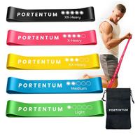 Elastici Fitness, Set Di 5 Fasce Elastico Fitness.