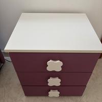 Letto contenitore +materasso e comodino
