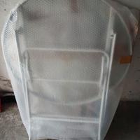 Tavolo in vetro da giardino con 4 sedie