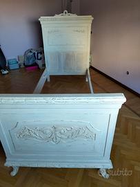 Struttura del letto in legno (testata e pediera)