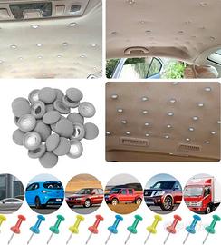 Kit Riparazione Cielo Auto - 70 Pezzi - Grigio (Nu