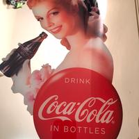 🔥Coca cola ,Insegna Specchio con orologio🔥