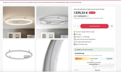 Lampada Artemide circolare parete soffitto nuova