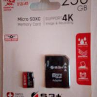 Micro SD XC Memory card 256 Gb
