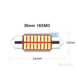 LAMPADA LED 5W C10W SUPER LUMINOSA 4014 SMD CANBUS