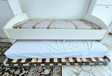 letto singolo con secondo letto a scomparsa