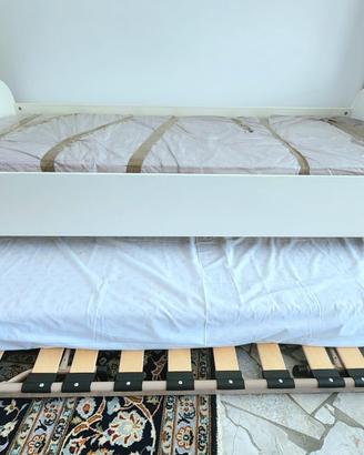 letto singolo con secondo letto a scomparsa