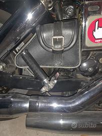 borsetta cuoio per harley dyna