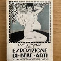 catalogo LXXXIX Esposizione Belle Arti Roma 1920