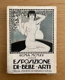 catalogo LXXXIX Esposizione Belle Arti Roma 1920