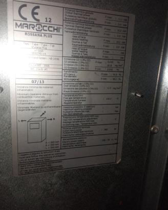 Stufa Pellet beige Marocchi Rossana Plus 11kW