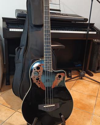 basso elettroacustico Harley Benton setup liutaio