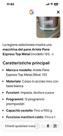 macchina per pane