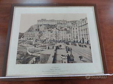 stampe originali di Napoli incorniciate d'epoca 