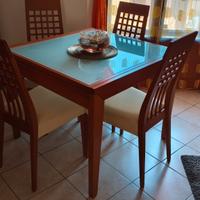 set tavolo e sedie Calligaris 