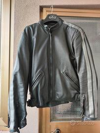 Giubbino moto estivo  in pelle traforato