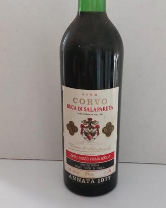 1977 Vino Corvo Rosso Prima Goccia Duca
