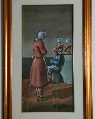 Quadro a olio su tela artista Francesco Matera