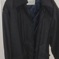 giaccone impermeabile blu scuro aeronautica