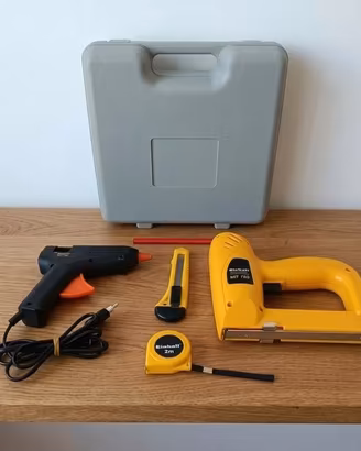 Kit Einhell Pistola Colla Caldo + Graffettatrice