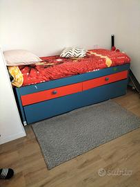 Letto con secondo letto estraibile